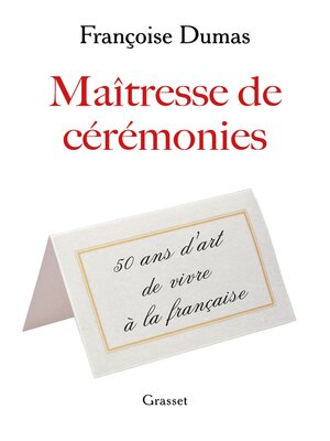 cover image of Maîtresse de cérémonies